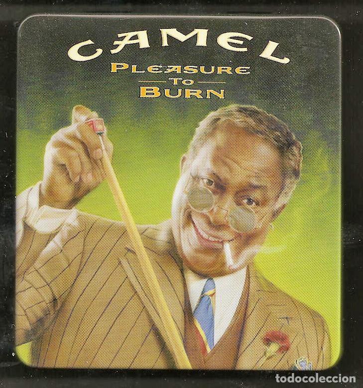 Paquetes de tabaco: Lata de CAMEL estadounidense antigua, vac&iacute;a, buen estado