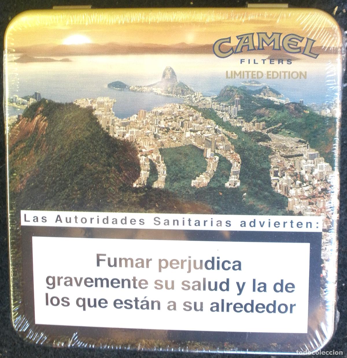 Paquetes de tabaco: CAMEL Espa&ntilde;a: lata Rio de Janeiro, serie ciudades, 2010, llena y sin abrir, PERFECTA - CLC