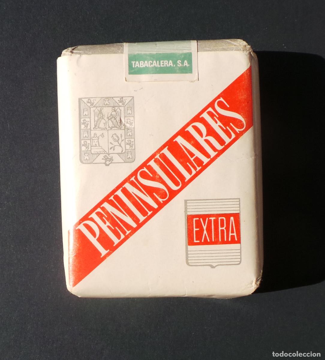 Paquetes de tabaco: PAQUETE TABACO VINTAGE PENINSULARES EXTRA. TABACALERA S.A. A&Ntilde;OS 70. ORIGINAL, PRECINTADO Y COMPLETO.