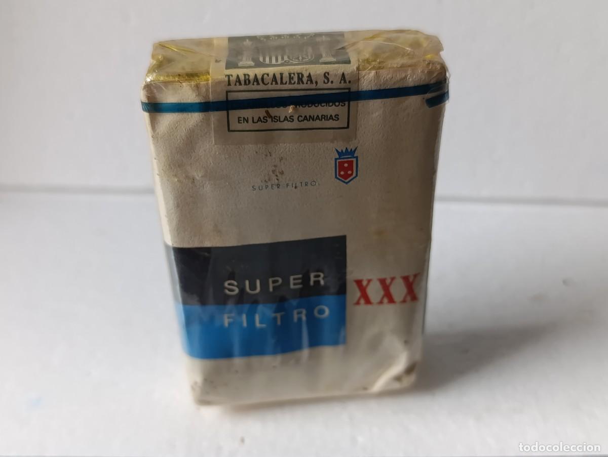 Paquetes de tabaco: PAQUETE DE TABACO - SUPER FILTRO XXX - CANARIAS ESPA&Ntilde;A - SIN ABRIR
