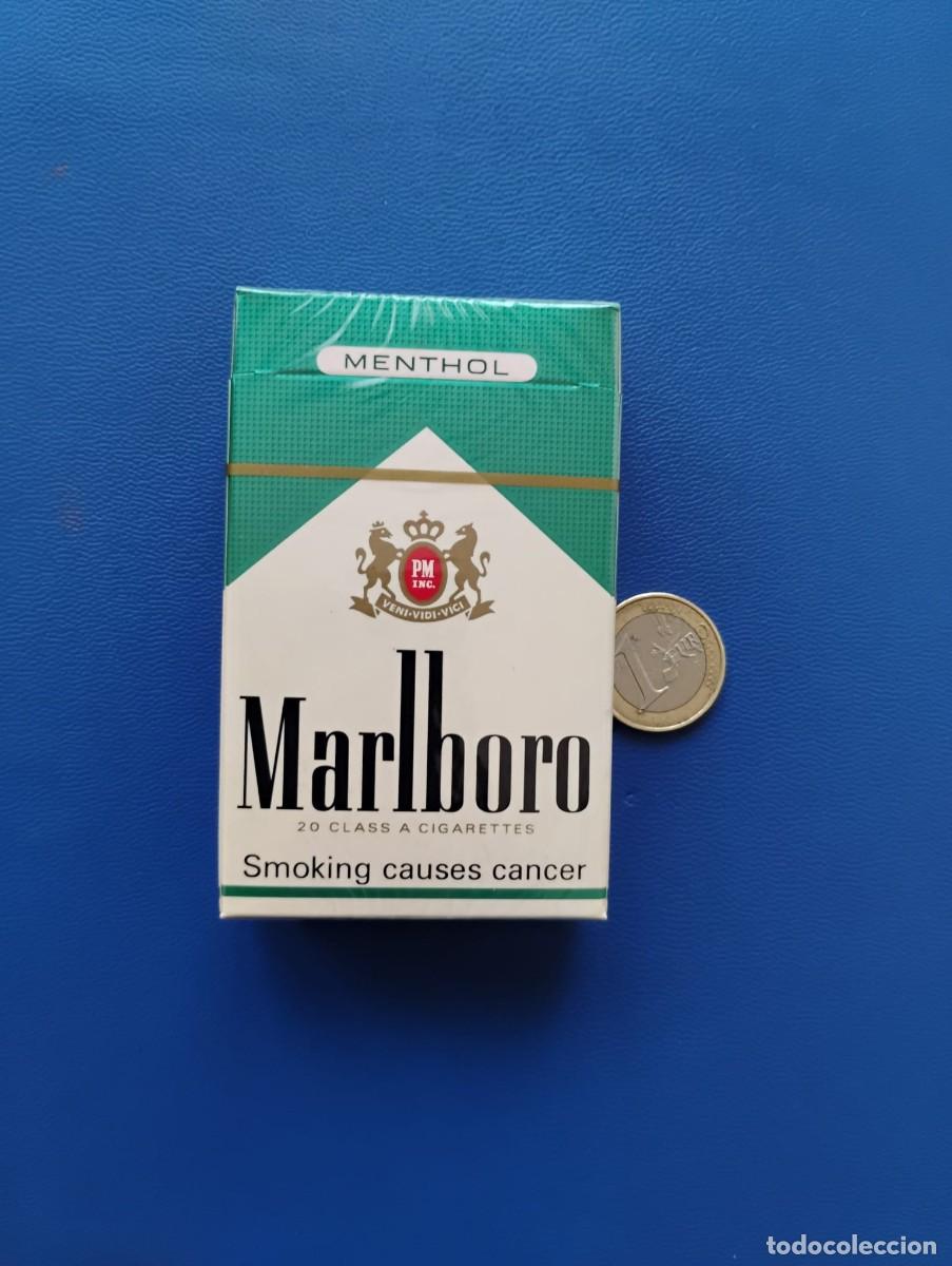 Paquetes de tabaco: ANTIGUO PAQUETE DE TABACO - MARLBORO MENTHOL - PRECINTADO (LLENO)