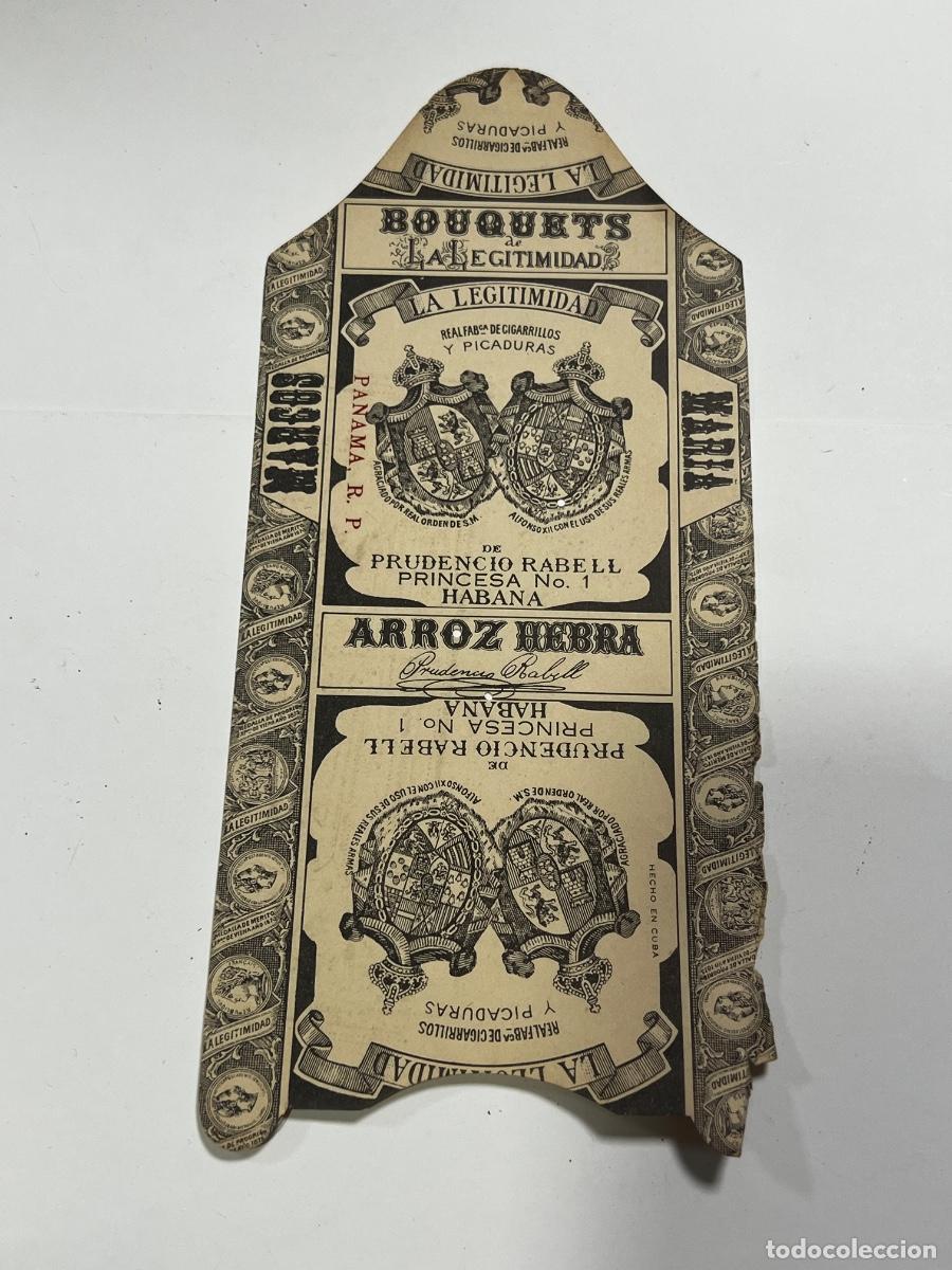 Paquetes de tabaco: CUBA. PAQUETE DE TABACO. LA LEGITIMIDAD. BOUQUETS. ARROZ HEBRA. 10 X 22 CM.