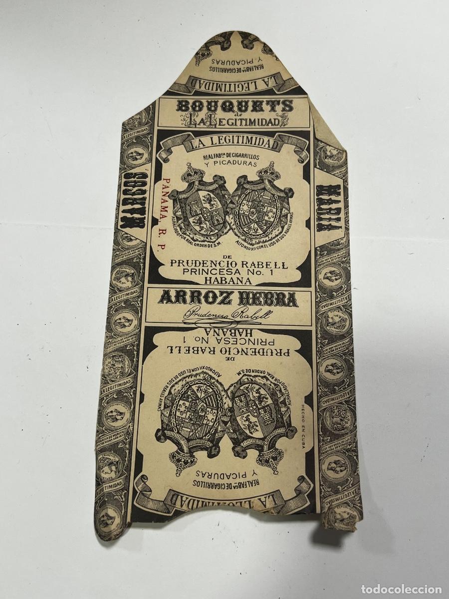 Paquetes de tabaco: CUBA. PAQUETE DE TABACO. LA LEGITIMIDAD. BOUQUETS. ARROZ HEBRA. 10 X 22 CM.