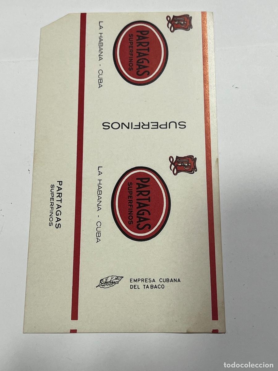 Paquetes de tabaco: CUBA. PAQUETE DE TABACO. PARTAGAS. SUPER FINOS. LA HABANA.