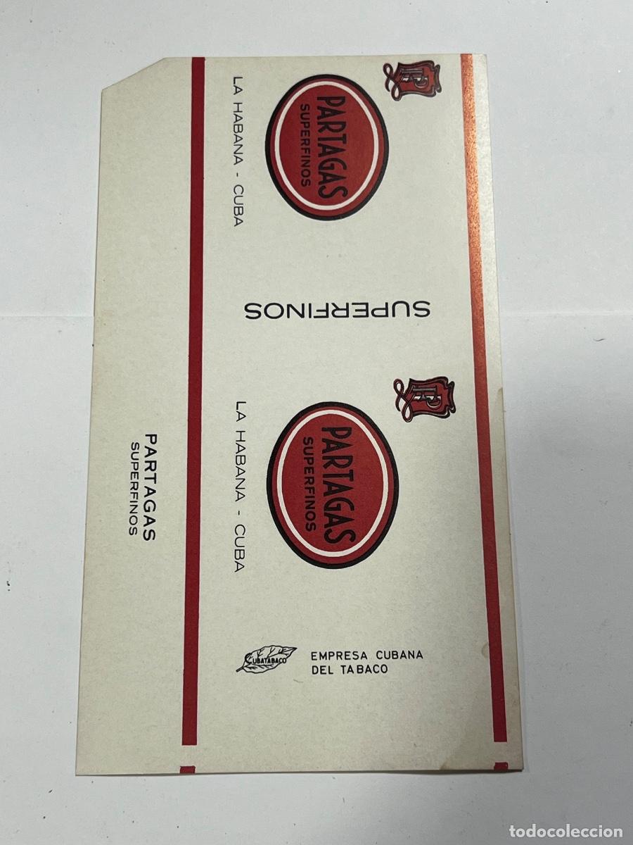 Paquetes de tabaco: CUBA. PAQUETE DE TABACO. PARTAGAS. SUPER FINOS. LA HABANA.
