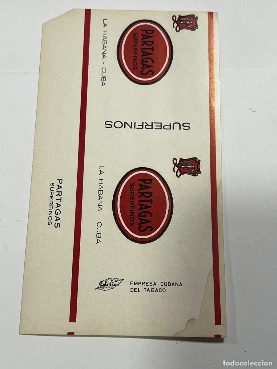 Paquetes de tabaco: CUBA. PAQUETE DE TABACO. PARTAGAS. SUPER FINOS. LA HABANA.