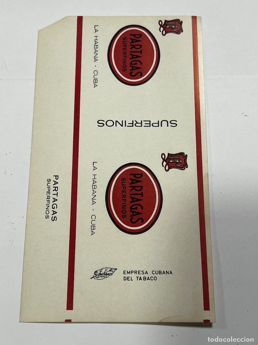 Paquetes de tabaco: CUBA. PAQUETE DE TABACO. PARTAGAS. SUPER FINOS. LA HABANA.