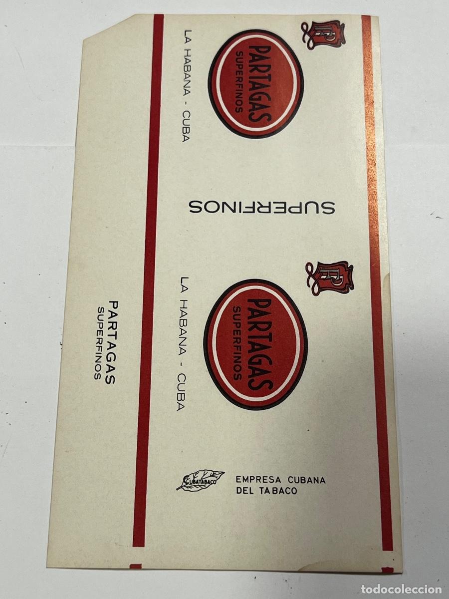Paquetes de tabaco: CUBA. PAQUETE DE TABACO. PARTAGAS. SUPER FINOS. LA HABANA.
