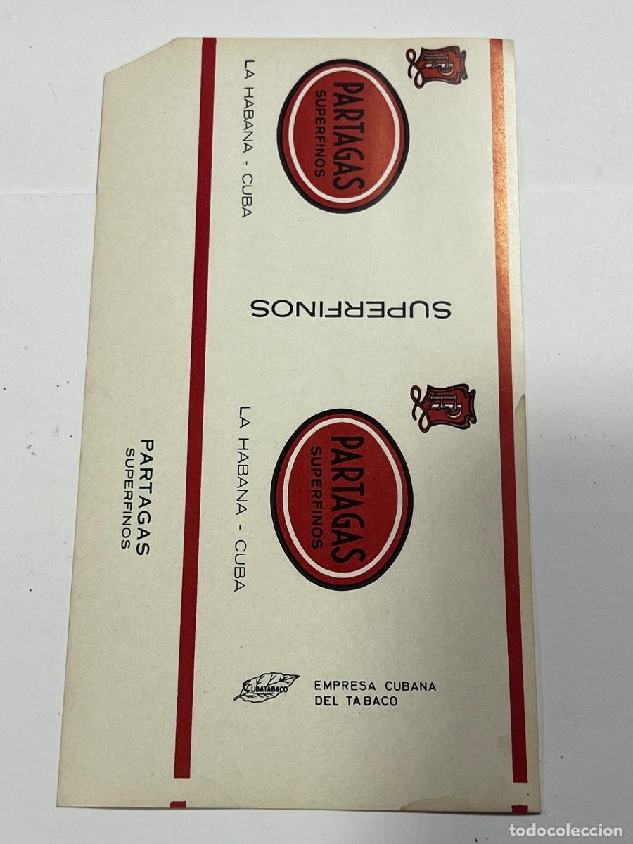 Paquetes de tabaco: CUBA. PAQUETE DE TABACO. PARTAGAS. SUPER FINOS. LA HABANA.