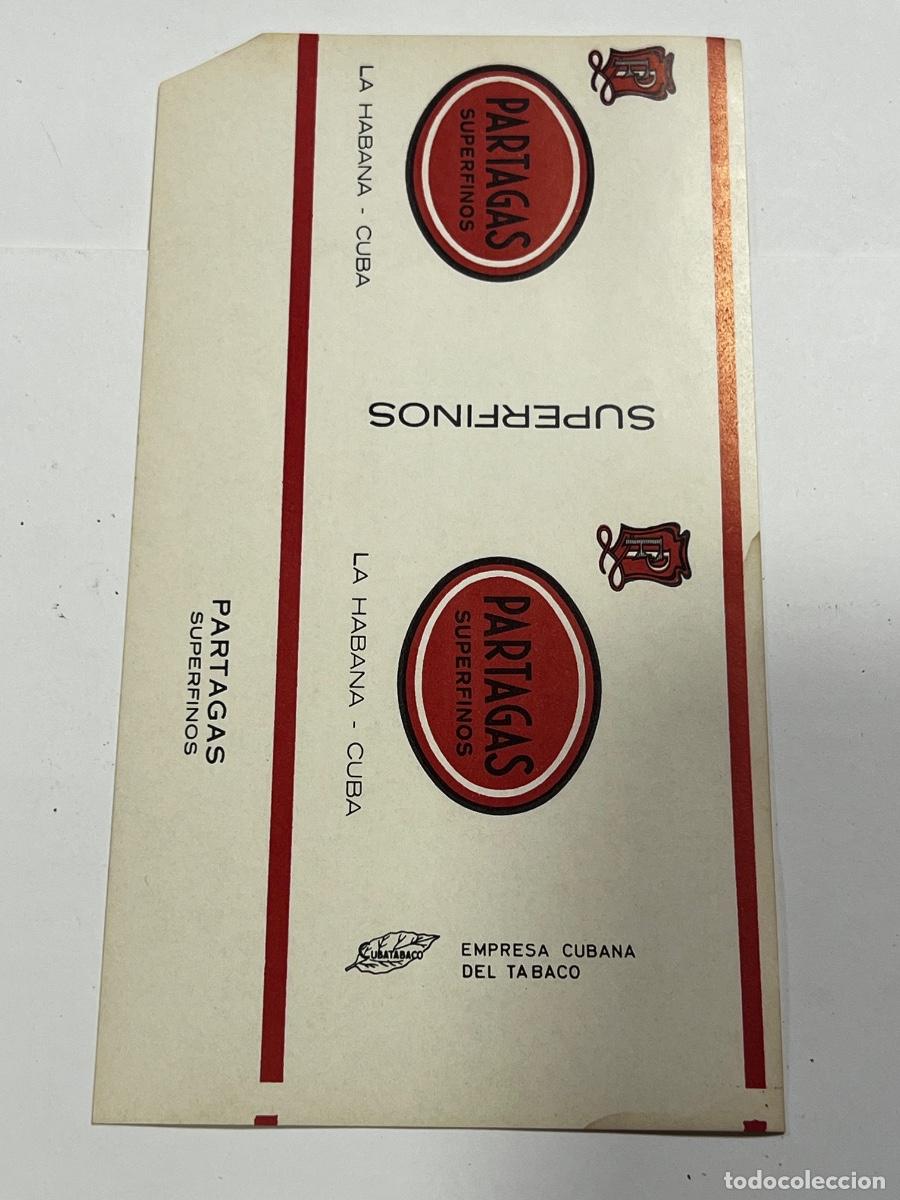 Paquetes de tabaco: CUBA. PAQUETE DE TABACO. PARTAGAS. SUPER FINOS. LA HABANA.
