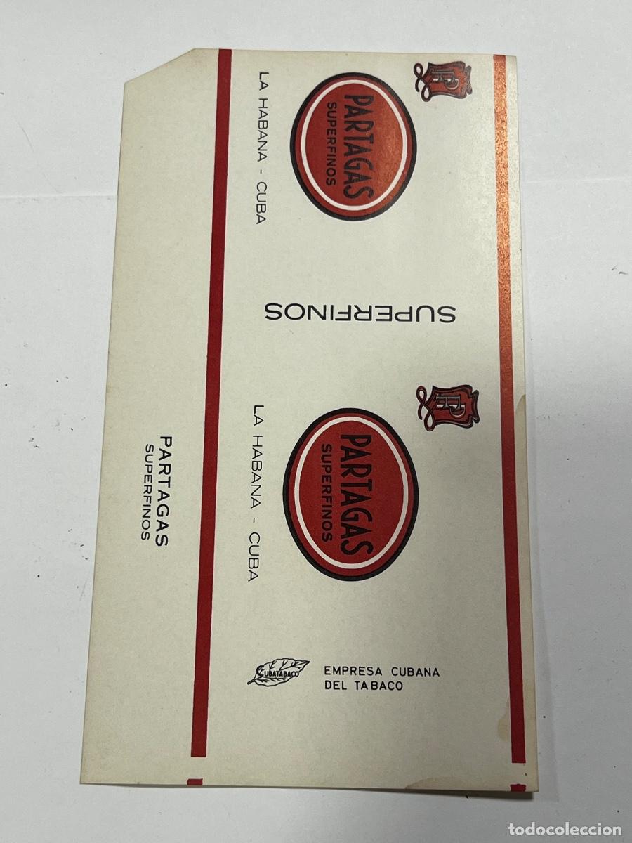 Paquetes de tabaco: CUBA. PAQUETE DE TABACO. PARTAGAS. SUPER FINOS. LA HABANA.