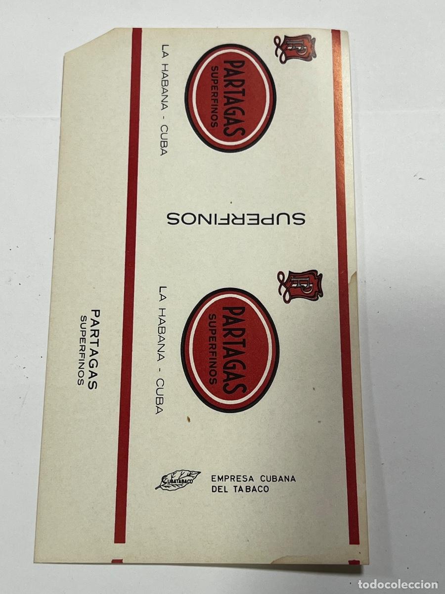 Paquetes de tabaco: CUBA. PAQUETE DE TABACO. PARTAGAS. SUPER FINOS. LA HABANA.