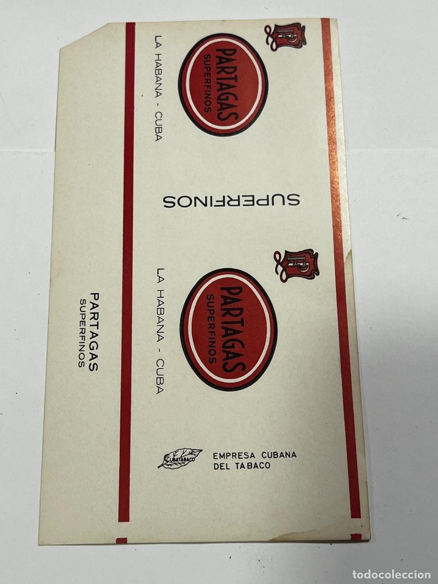 Paquetes de tabaco: CUBA. PAQUETE DE TABACO. PARTAGAS. SUPER FINOS. LA HABANA.