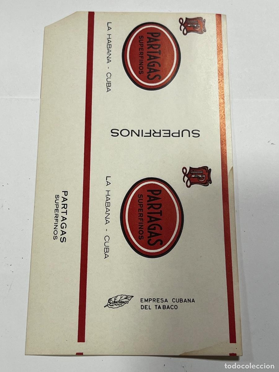 Paquetes de tabaco: CUBA. PAQUETE DE TABACO. PARTAGAS. SUPER FINOS. LA HABANA.