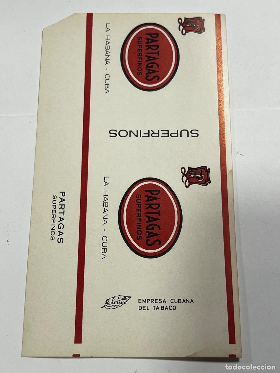 Ma&ccedil;os de tabaco: CUBA. PAQUETE DE TABACO. PARTAGAS. SUPER FINOS. LA HABANA.