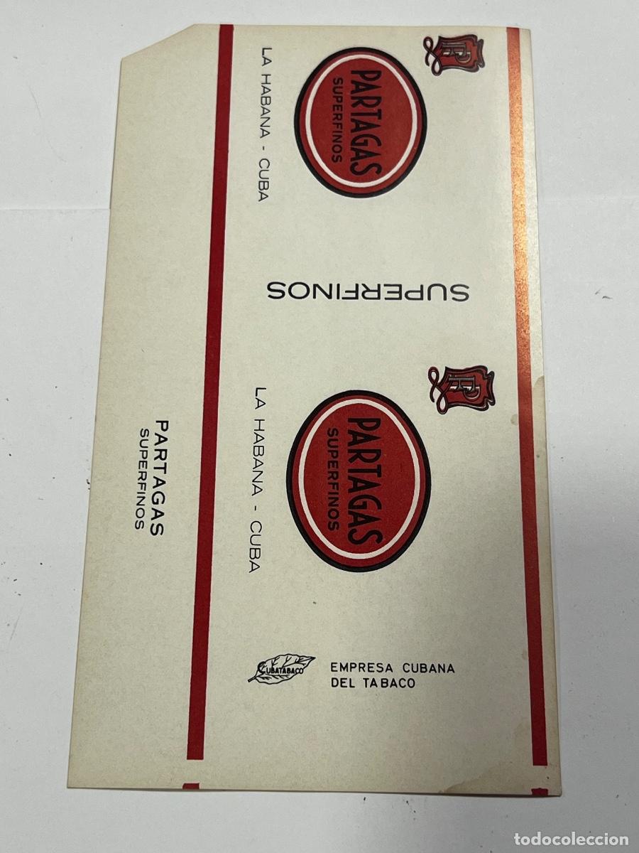 Ma&ccedil;os de tabaco: CUBA. PAQUETE DE TABACO. PARTAGAS. SUPER FINOS. LA HABANA.