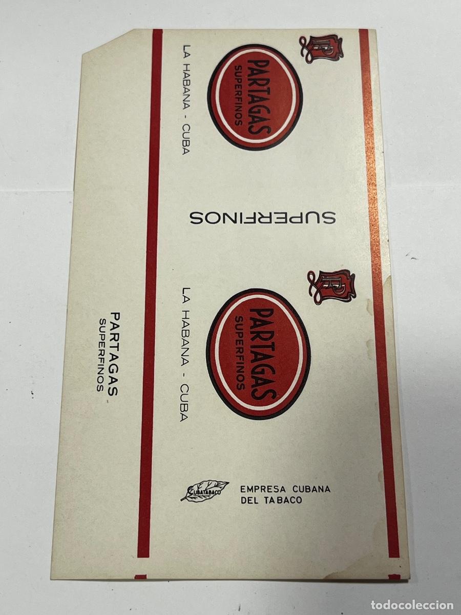 Ma&ccedil;os de tabaco: CUBA. PAQUETE DE TABACO. PARTAGAS. SUPER FINOS. LA HABANA.