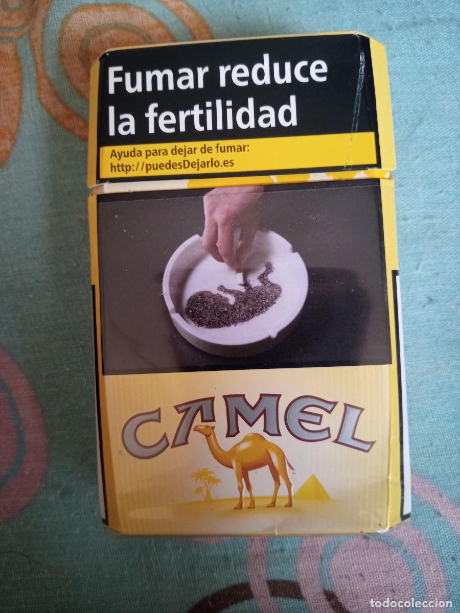 Paquetes de tabaco: Paquete/cajetilla tabaco/cigarrillos/cigarros, marca Camel. Vac&iacute;o