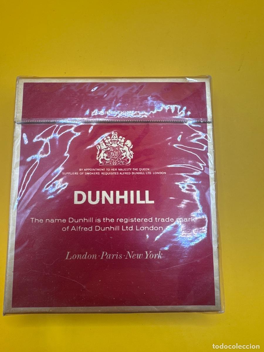 Paquetes de tabaco: ANTIGUA CAJETILLA TABACO DUNHILL INTERNATIONAL &ndash; PRECINTADA SIN ABRIR &ndash; ALFRED DUNHILL LONDON &ndash; VINT