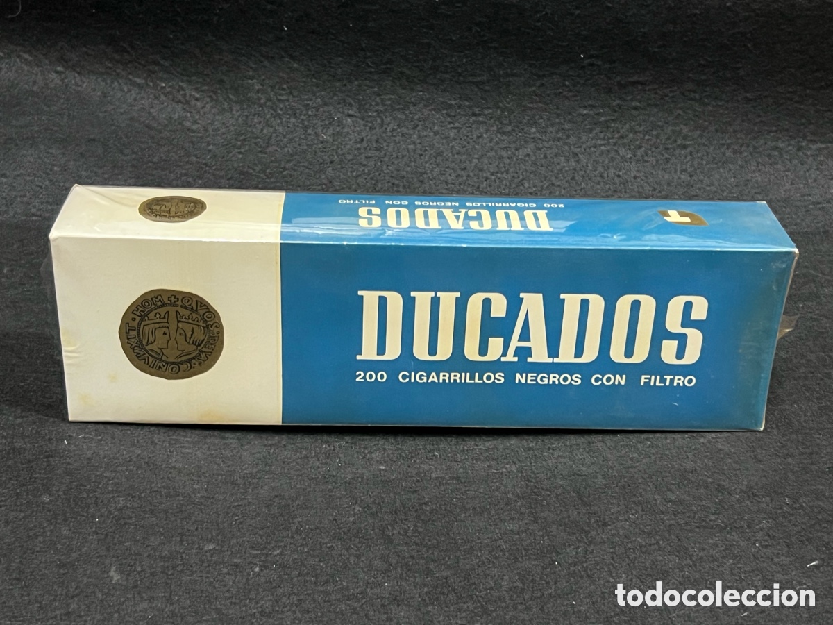 Paquetes de tabaco: DUCADOS ANTIGUO CART&Oacute;N DE TABACO 10 CAJETILLAS DE CIGARROS PAQUETE CIGARRILLOS PRECINTADO.