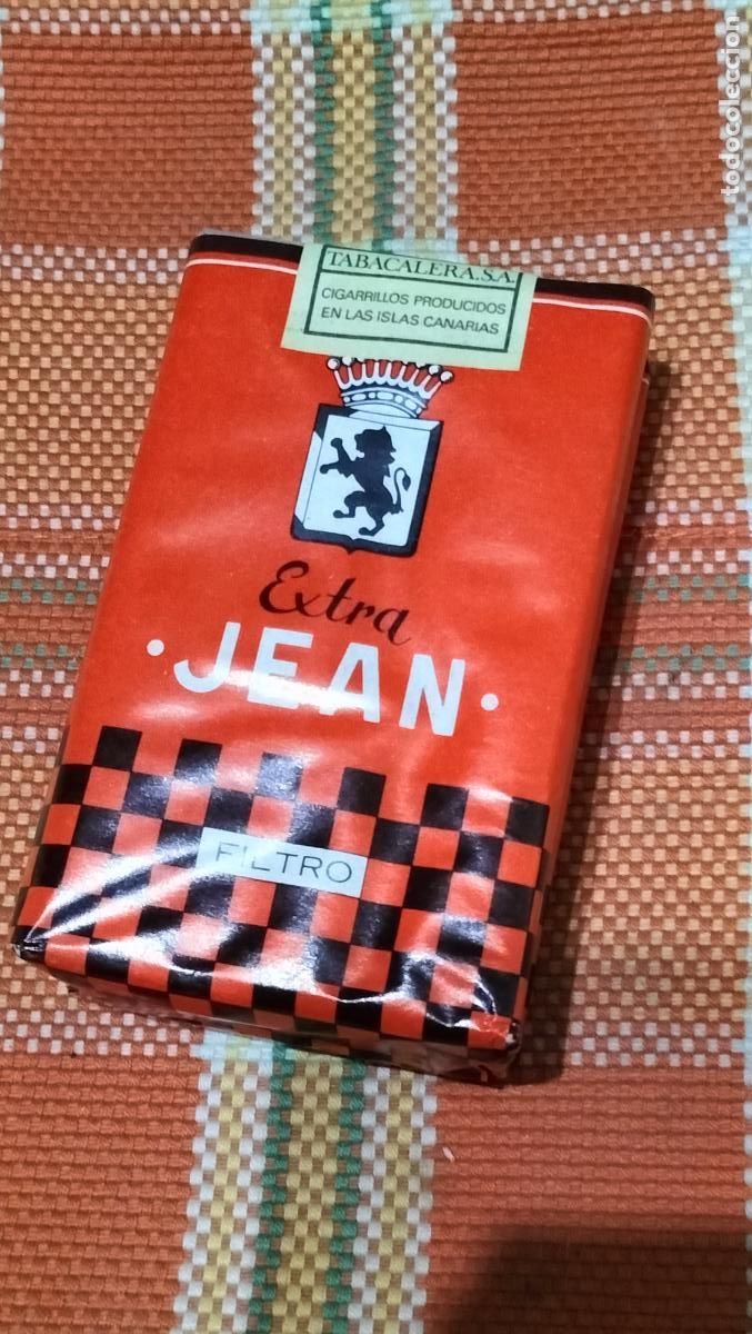 Paquetes de tabaco: ANTIGUO PAQUETE DE TABACO JEAN