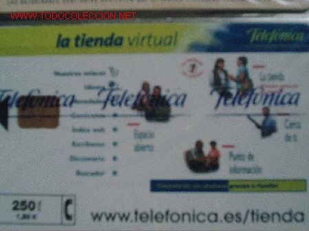 Cartes T&eacute;l&eacute;phoniques de collection: ESPA&Ntilde;A 2000.22.C-- LA TIENDA VIRTUAL