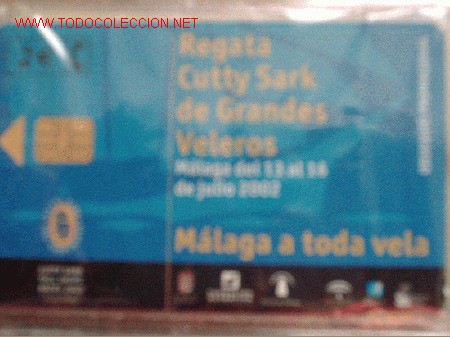 Cartes T&eacute;l&eacute;phoniques de collection: ESPA&Ntilde;A 2002 -77-C.  CUTTY SARK MALAGA (2E)