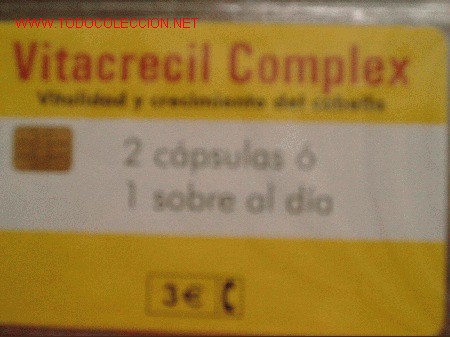 Tarjetas telef&oacute;nicas de colecci&oacute;n: ESPA&Ntilde;A 2002. 4.C--VITACRECIL COMPLEX - Foto 1
