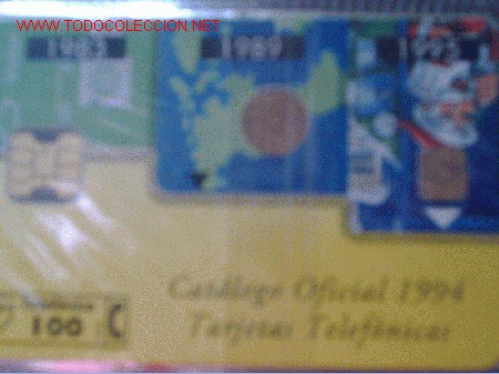 Cartes T&eacute;l&eacute;phoniques de collection: ESPA&Ntilde;A 1996.1.B-- CATALOGO TARJETAS 1994