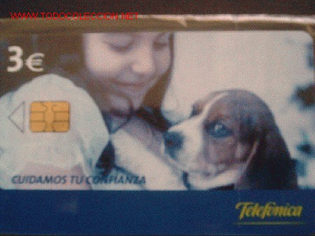 Tarjetas telef&oacute;nicas de colecci&oacute;n: ESPA&Ntilde;A  2004.30.C -  PERRO  . ATENCION AL CLIENTE - Foto 1