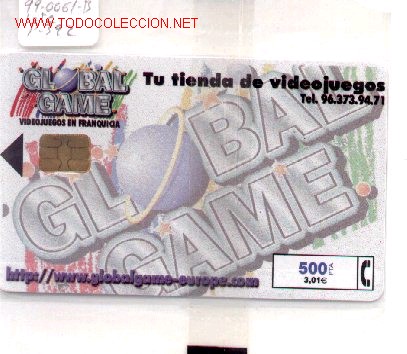 Collection telephone cards: 15-192. Teletarjeta Global Game