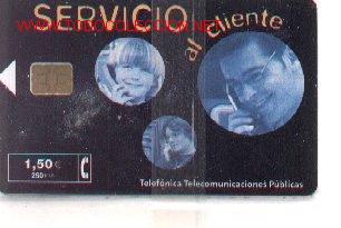 Tarjetas telef&oacute;nicas de colecci&oacute;n: 1502-05. Serv. Atenci&oacute;n al Cliente. nueva - Foto 1