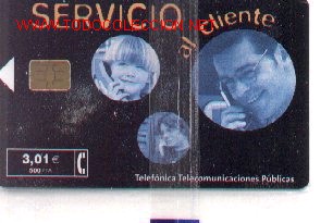 Tarjetas telef&oacute;nicas de colecci&oacute;n: 1502-06. Serv. Atenci&oacute;n al Cliente. nueva - Foto 1