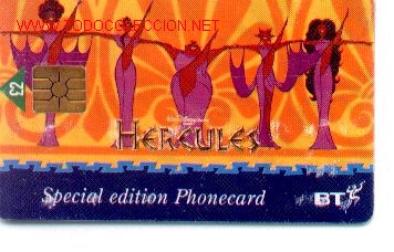 Cartes T&eacute;l&eacute;phoniques de collection: 16-295. Hercules. Bristhis Telecom