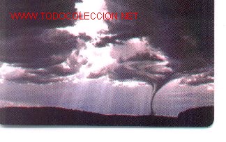 Tarjetas telef&oacute;nicas de colecci&oacute;n: 16-666. Tornado - Foto 1