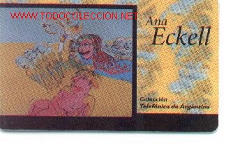 Tarjetas telef&oacute;nicas de colecci&oacute;n: tt16-780. Pintura. La Nube. Ana Eckell - Foto 1