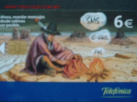 Tarjetas telef&oacute;nicas de colecci&oacute;n: INDIO MANDANDO MENSAJES - Foto 1
