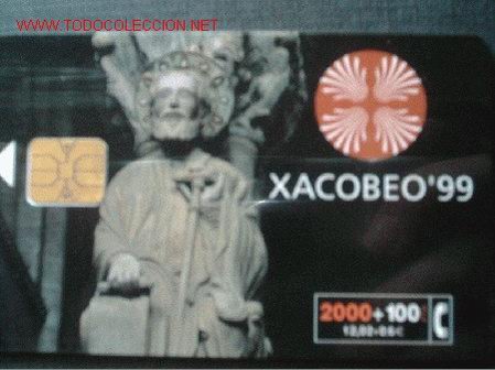 Cartes T&eacute;l&eacute;phoniques de collection: XACOBEO 99.SANTIAGO