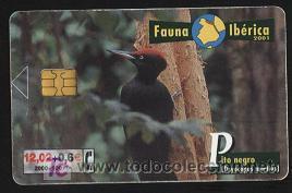 Cartes T&eacute;l&eacute;phoniques de collection: tarjeta telef&oacute;nica-fauna ib&eacute;rica (pito negro) tirada 701.500