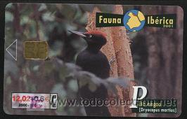 Tarjetas telef&oacute;nicas de colecci&oacute;n: tarjeta telef&oacute;nica- fauna ib&eacute;rica, tirada 701.500
