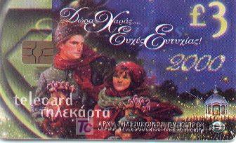 Tarjetas telef&oacute;nicas de colecci&oacute;n: 16-896. Chipre. Navidad 2000 - Foto 1