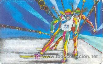 Cartes T&eacute;l&eacute;phoniques de collection: 16-dep28. Alemania. Esqui Olympiada Atlata