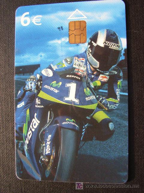 Cartes T&eacute;l&eacute;phoniques de collection: ESPA&Ntilde;A. TARJETA USADA.  MOTOCICLISMO. DANI PEDROSA