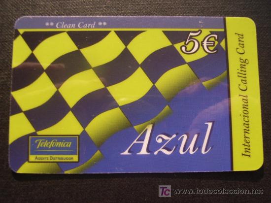 Carte telefoniche di collezione: ESPA&Ntilde;A. TARJETA USADA.   AZUL