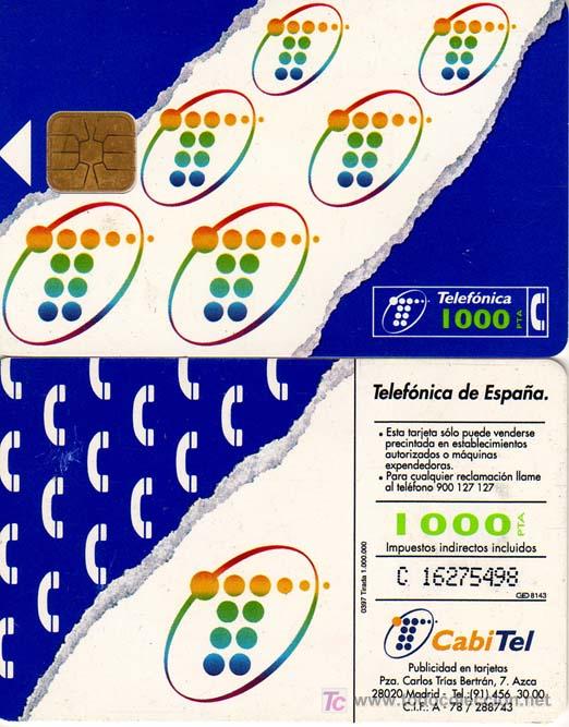 Tarjetas telef&oacute;nicas de colecci&oacute;n: TT USADA: 1997-03 LOGO TELEF&Oacute;NICA - Foto 1