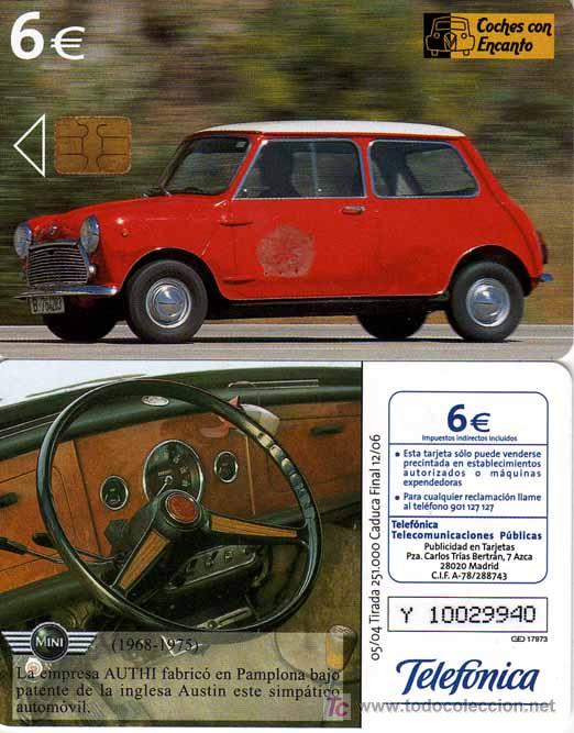 Tarjetas telef&oacute;nicas de colecci&oacute;n: TT USADA: 2004-05 MINI AUTHI - Foto 1