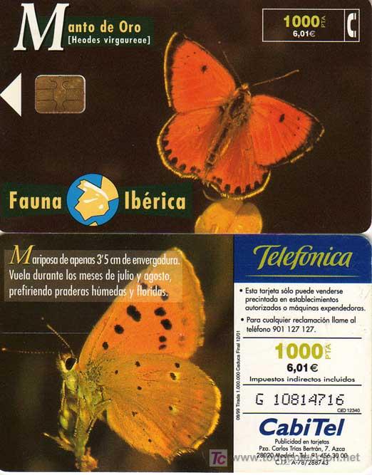 Tarjetas telef&oacute;nicas de colecci&oacute;n: TT USADA: 1999-08 MANTO DE ORO - Foto 1