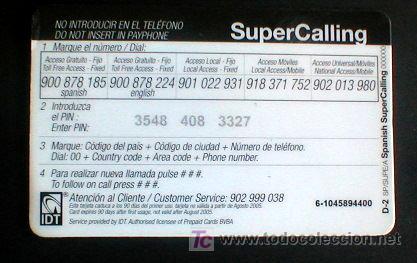 Tarjetas telef&oacute;nicas de colecci&oacute;n: SUPER CALL. EN EUROS.. ENVIO GRATIS&iexcl;&iexcl;&iexcl; - Foto 2