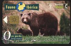 Carte telefoniche di collezione: tarjeta telef&oacute;nica - Fauna Ib&eacute;rica ( Oso Pardo )