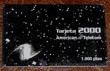 Collection telephone cards: TARJETA TELEFONICA - TARJETA 2000 - AMERICAN TELECOM - PLASTICO - MUY RARA